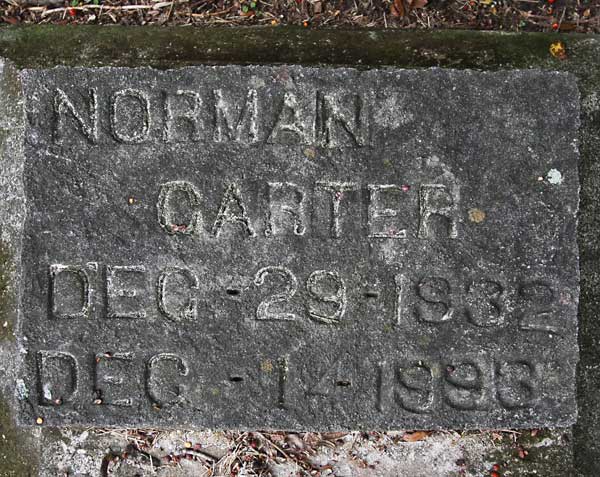 Norman Carter Gravestone Photo
