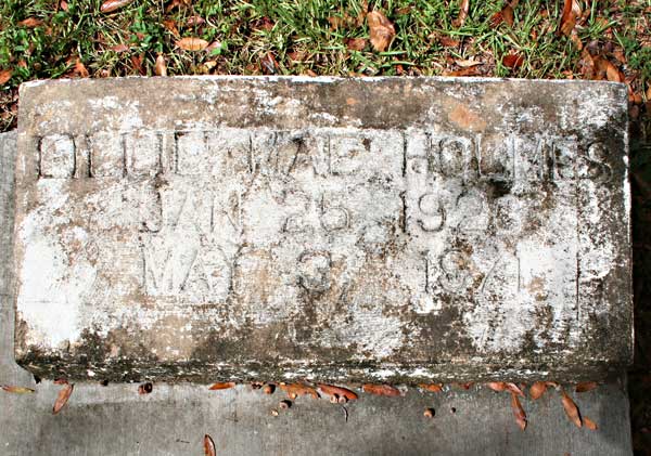 Ollie Mae Holmes Gravestone Photo
