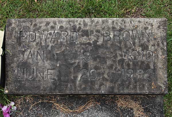 Edward Brown Gravestone Photo