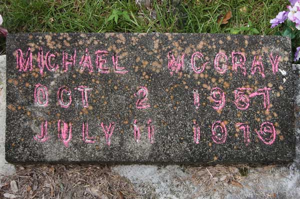 Michael McCray Gravestone Photo