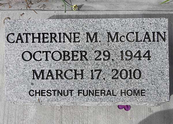Catherine M. McClain Gravestone Photo