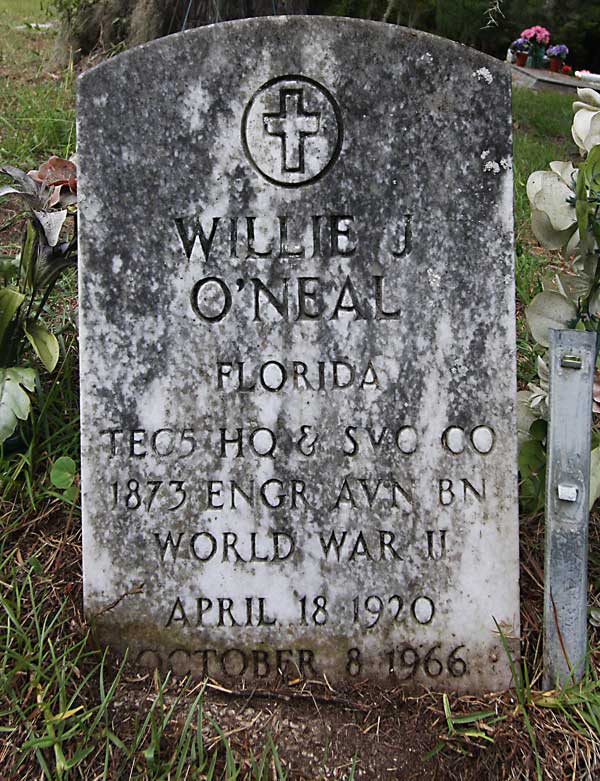 Willie J. O'Neal Gravestone Photo