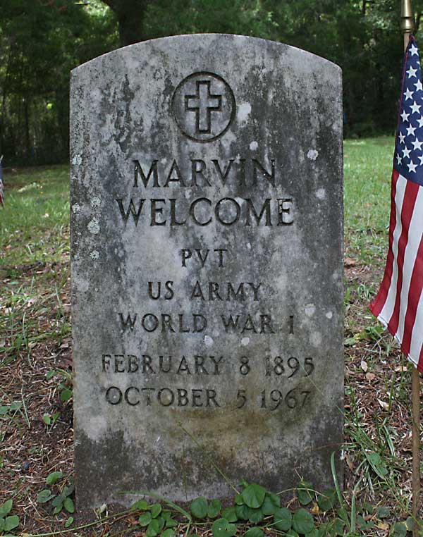 Marvin Welcome Gravestone Photo