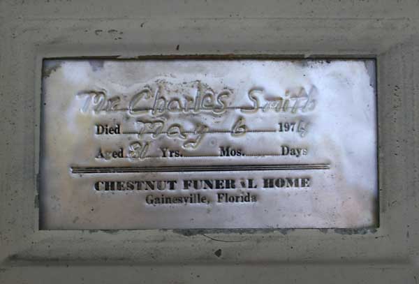 Charles Smith Gravestone Photo