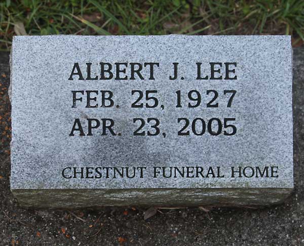 Albert J. Lee Gravestone Photo