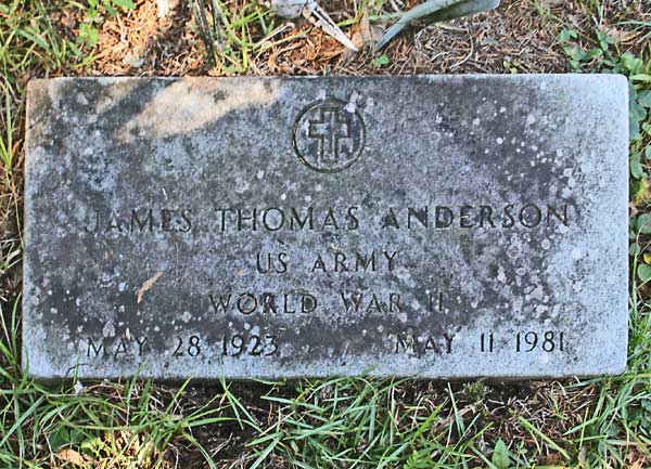 James Thomas Anderson Gravestone Photo