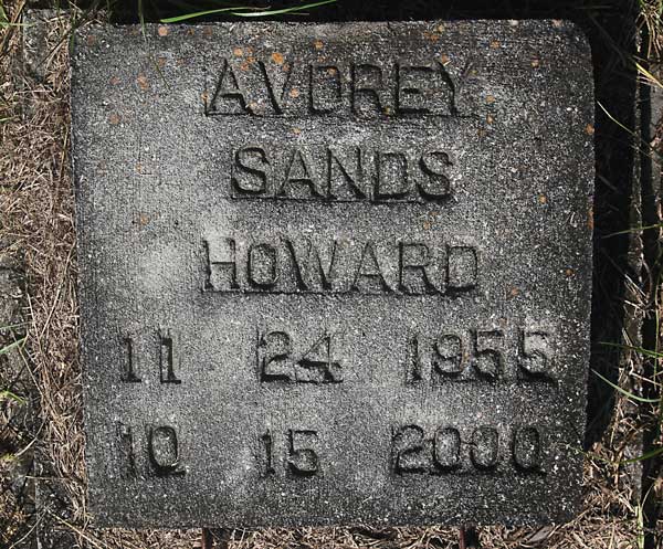 Avdrey Sands Howard Gravestone Photo