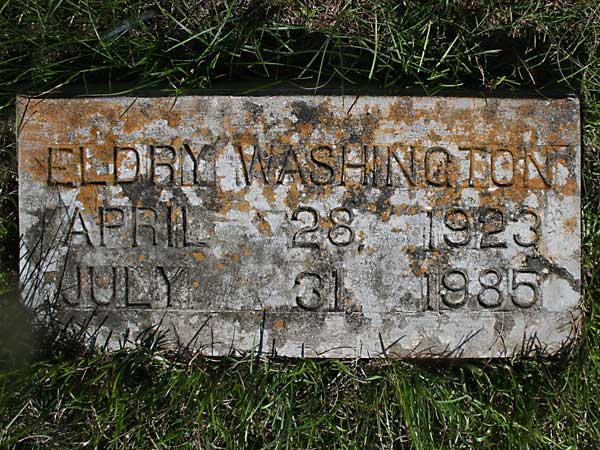 Eldry Washington Gravestone Photo