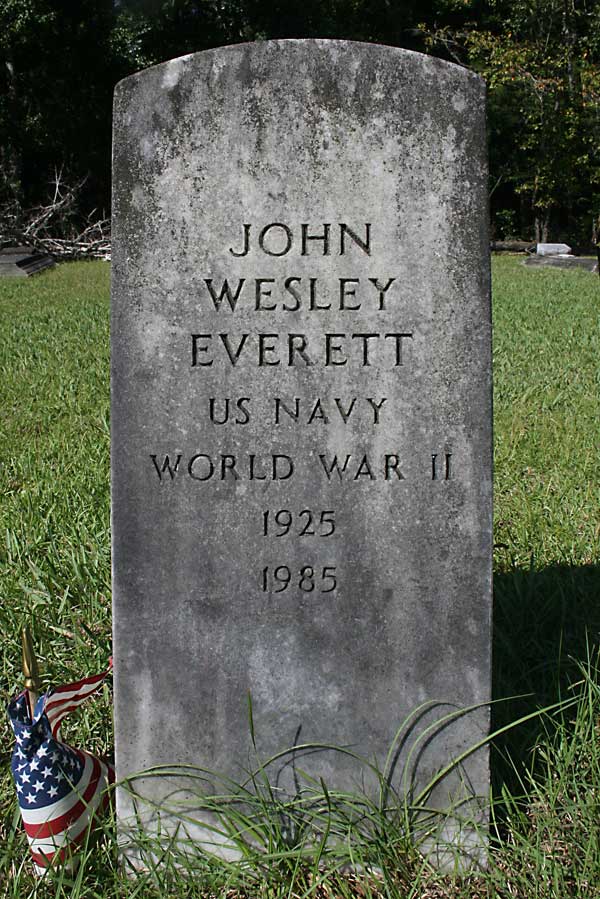 John Wesley Everett Gravestone Photo