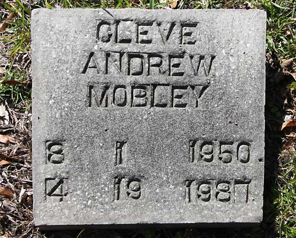 Cleve Andrew Mobley Gravestone Photo