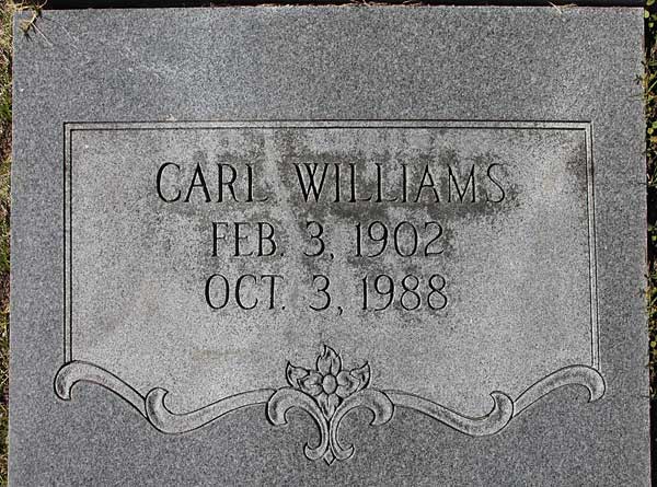 Carl Williams Gravestone Photo