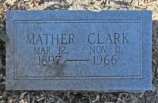 Mather Clark Gravestone Photo