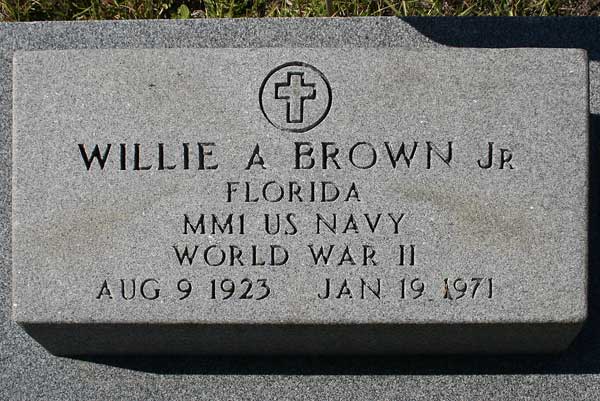 Willie A. Brown Gravestone Photo