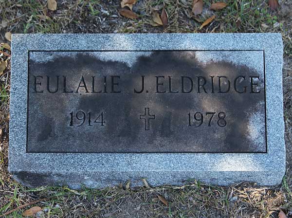 Eulalie J. Eldridge Gravestone Photo