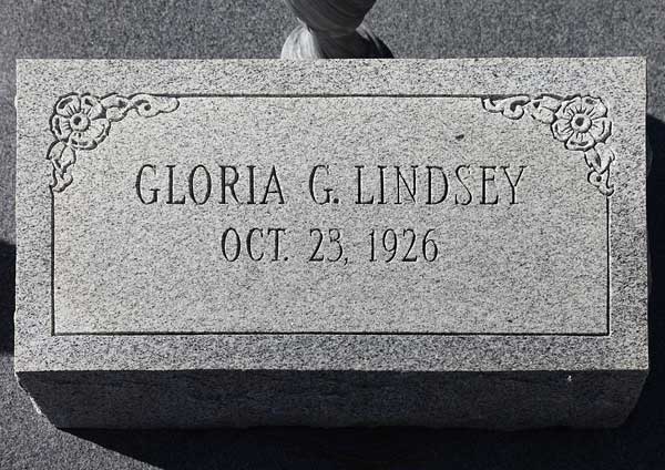 Gloria G. Lindsey Gravestone Photo