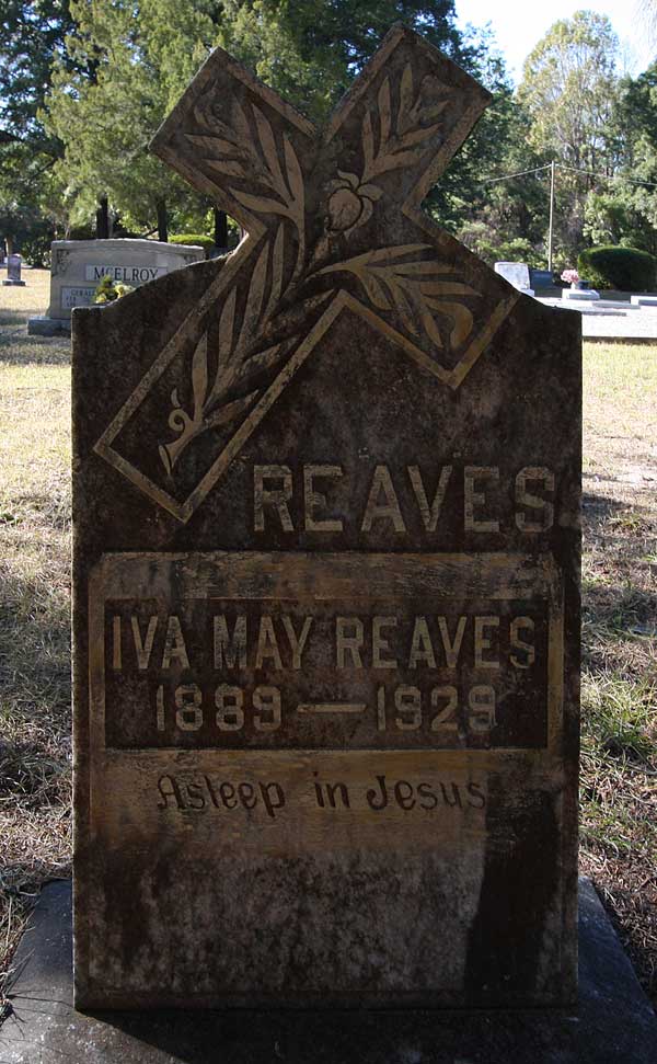 Iva May Reaves Gravestone Photo