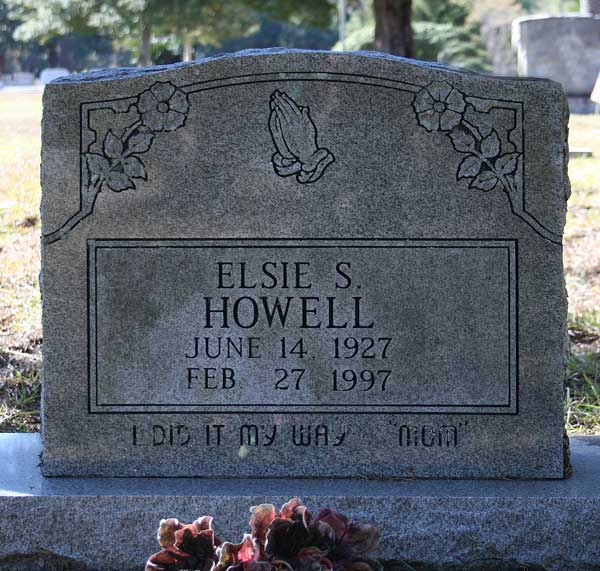 Elsie S. Howell Gravestone Photo