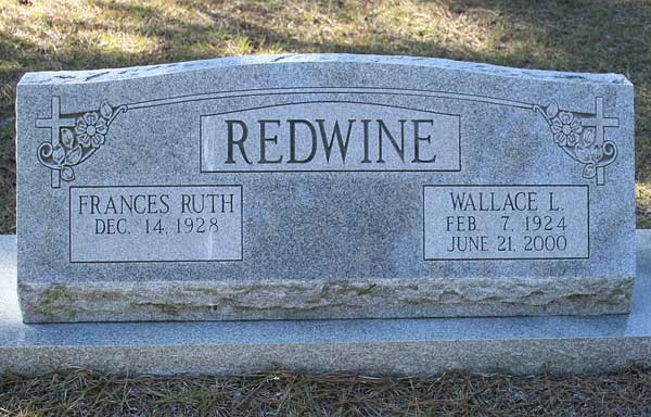 Frances Ruth & Wallace L. Redwine Gravestone Photo