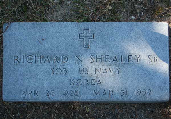 Richard N. Shealey Gravestone Photo