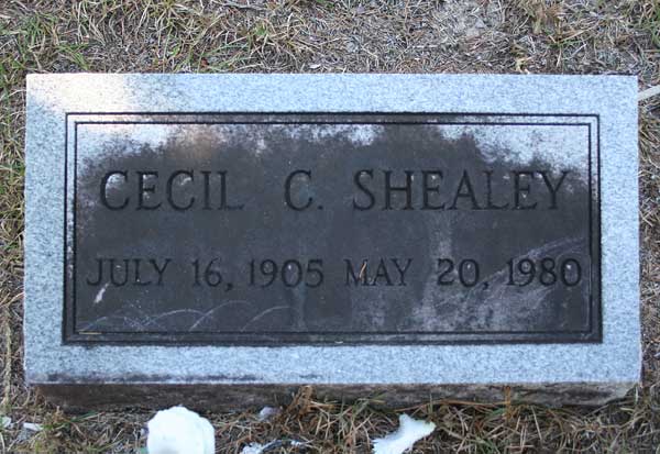 Cecil C. Shealey Gravestone Photo