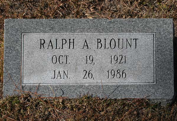 Ralph A. Blount Gravestone Photo