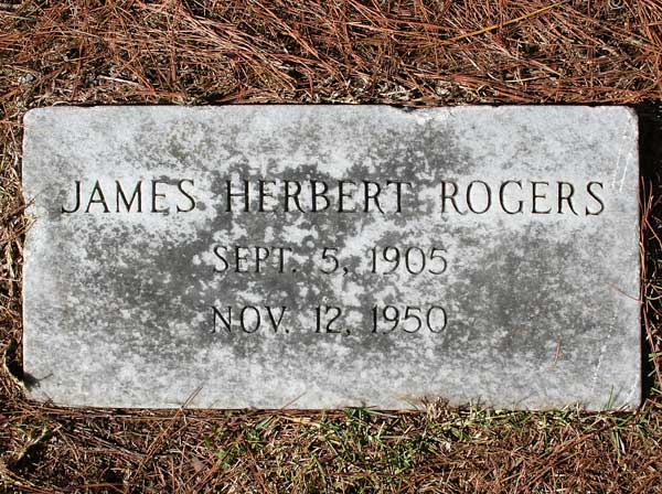 James Herbert Rogers Gravestone Photo