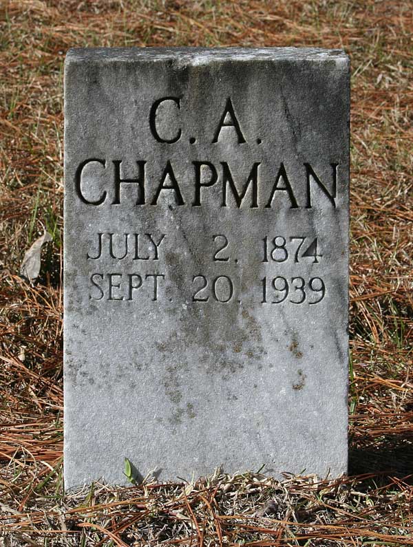 C.A. Chapman Gravestone Photo