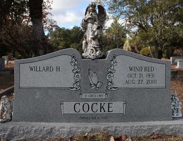 Williard H. & Winifred Cocke Gravestone Photo