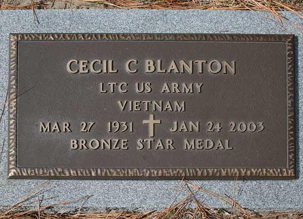 Cecil C. Blanton Gravestone Photo