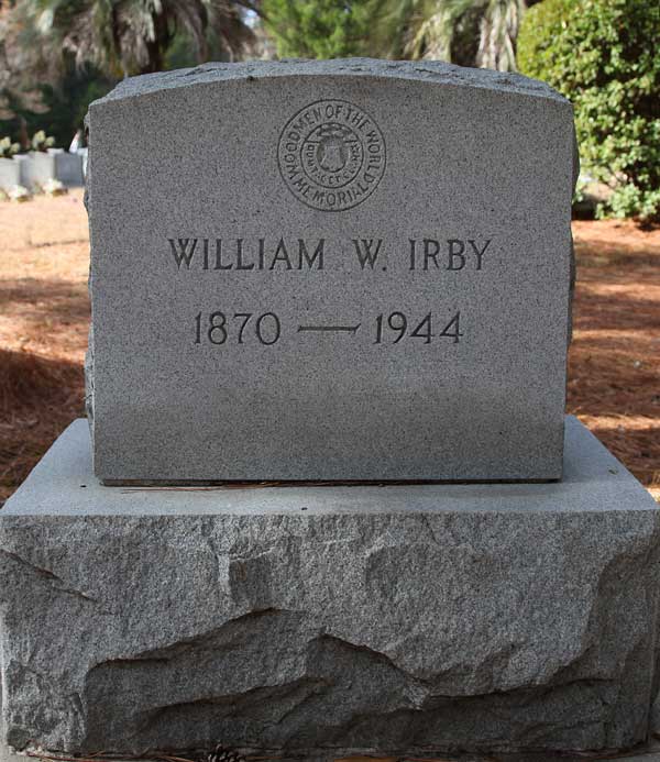 William W. Irby Gravestone Photo