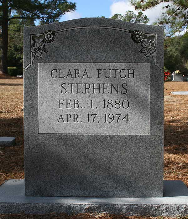 Clara Futch Stephens Gravestone Photo