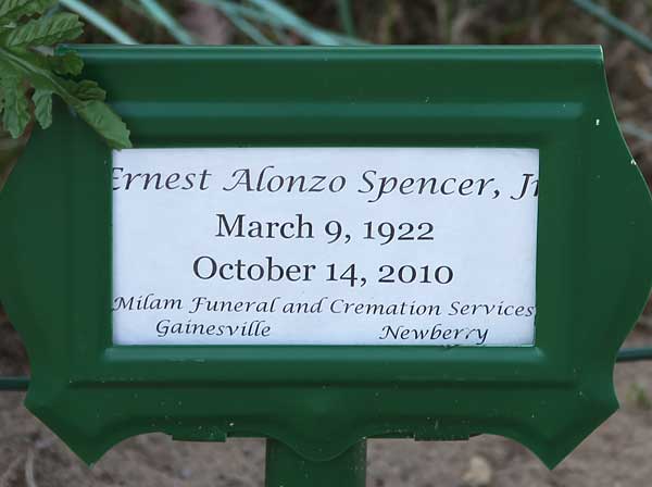 Ernest Alonzo Spencer Gravestone Photo