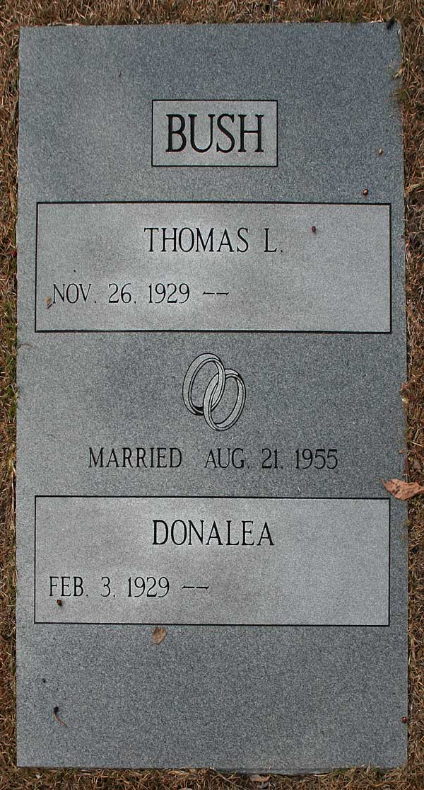Thomas L. Bush Gravestone Photo
