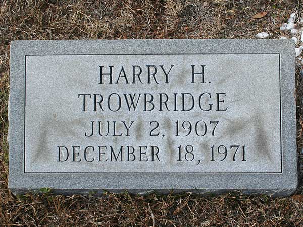 Harry H. Trowbridge Gravestone Photo