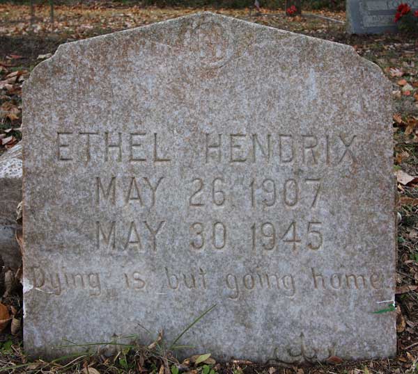 Ethel Hendrix Gravestone Photo