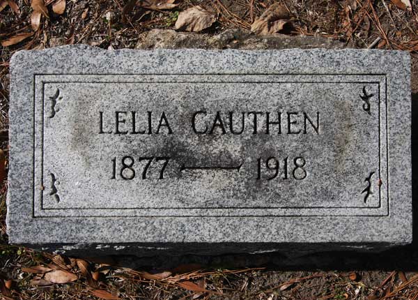 Lelia Cauthen Gravestone Photo