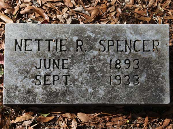 Nettie R. Spencer Gravestone Photo