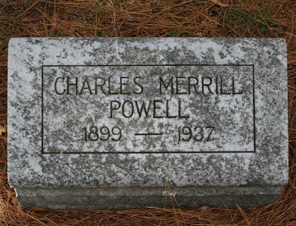 Charles Merrill Powell Gravestone Photo