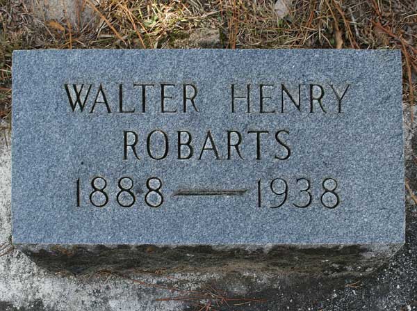 Walter Henry Robarts Gravestone Photo