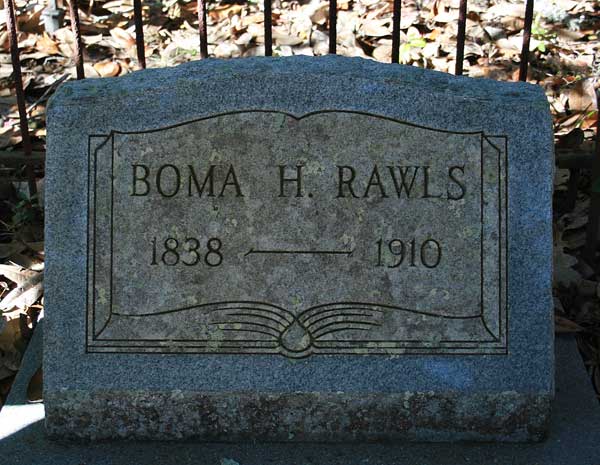 Boma H. Rawls Gravestone Photo