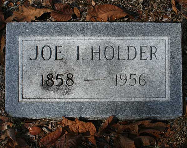 Joe I. Holder Gravestone Photo