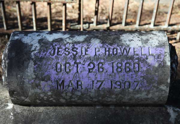 Jessie P. Howell Gravestone Photo