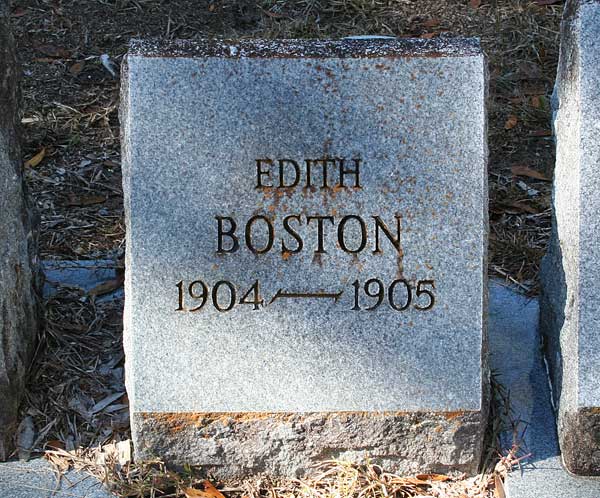 Edith Boston Gravestone Photo
