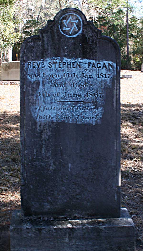 Stephen (Rev.) Fagan Gravestone Photo