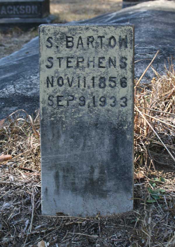 S. Barton Stephens Gravestone Photo