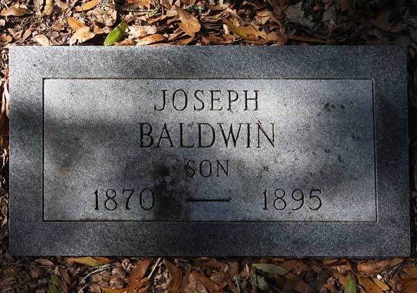 Joseph Baldwin Gravestone Photo