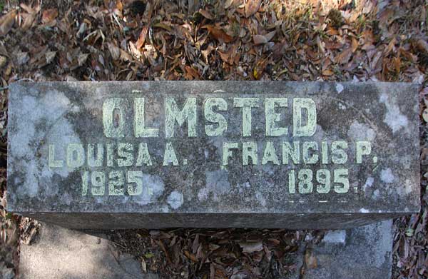 Louisa A. & Francis P. Olmsted Gravestone Photo