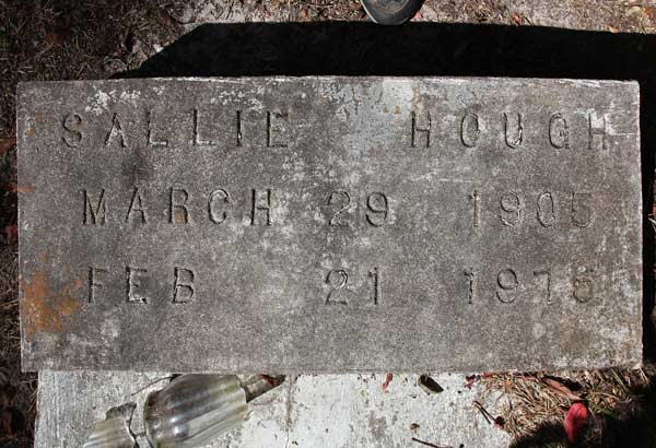 Sallie Hough Gravestone Photo