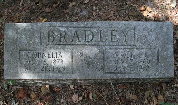 Cornelia & Mack Bradley Gravestone Photo