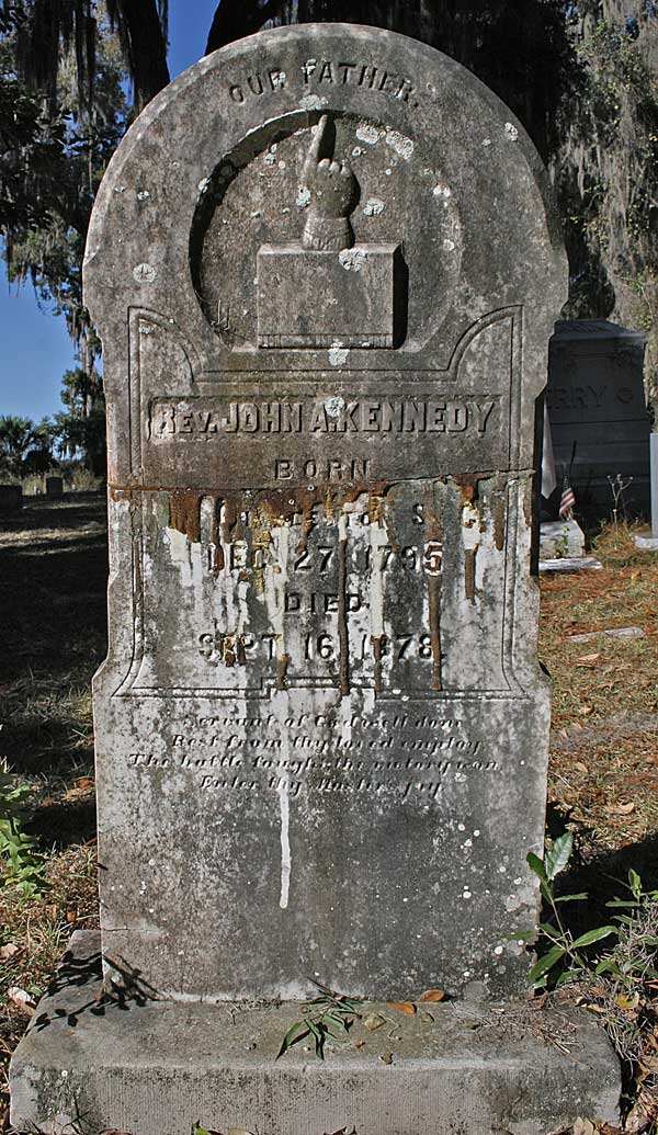 Rev. John A. Kennedy Gravestone Photo